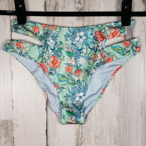 NWT Victoria's Secret Wrap High-Waist Cheeky Bikini Bottom Women's Size Large - Picture 1 of 14